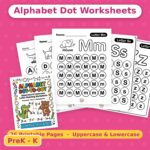 Letter Recognition Dot Worksheets A-Z | Preschool, Pre-K & Kindergarten Printable