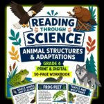 Reading Through Science: Animal Structures & Adaptations | Grade 4 NGSS Reading Comprehension Passages, Activities, Assessments