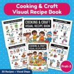 Cooking & Craft Visual Recipe Book | 50 Seasonal Recipes for Speech Therapy & Special Education | PreK-3