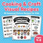 Cooking & Craft Visual Recipes – 50 Seasonal Picture Recipes for Kids | Speech Therapy Cooking Activities, Sequencing & Following Directions | Preschool–3rd Grade - Image 5
