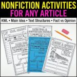 Short title for tile/search: "Reading Response Activities Bundle – Fiction & Nonfiction – Grades 3-5 - Image 4