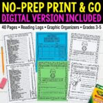 Short title for tile/search: "Reading Response Activities Bundle – Fiction & Nonfiction – Grades 3-5 - Image 5