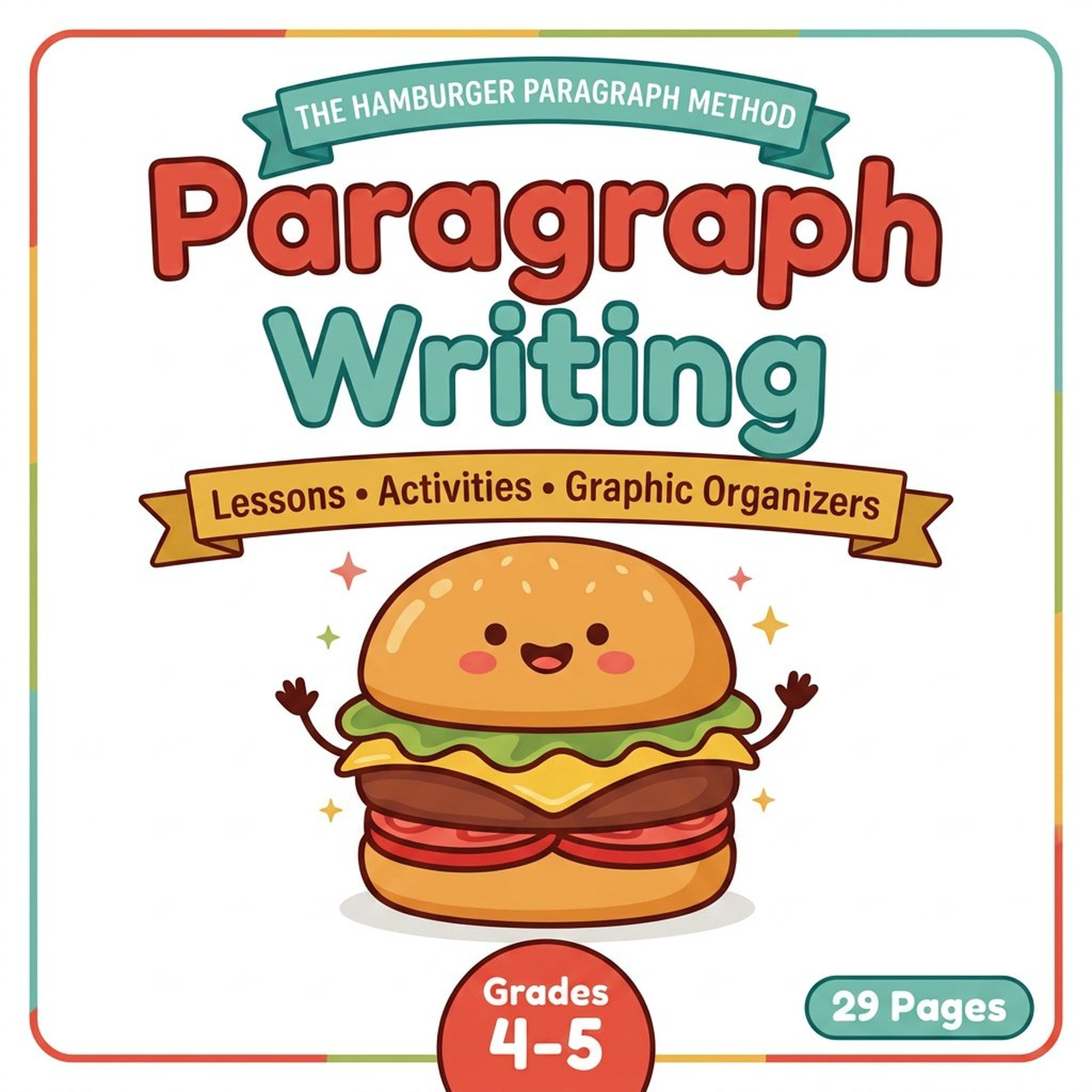 main1 How to Write a Paragraph — The Hamburger Method Complete Resource Pack | 4th & 5th Grade - Image 1
