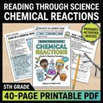 5th Grade Chemical Reactions Reading Comprehension Passages & Activities | NGSS 5-PS1